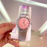 ساعت امگا منهتن زنانه صفحه صورتی