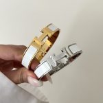 دستبند هرمس پهن قفل اصلی کد0346