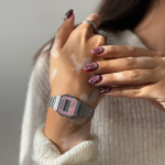 ساعت کاسیو زنانه دیجیتالی صفحه صورتی