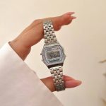 ساعت کاسیو زنانه دیجیتالی صفحه سفید