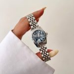 ساعت رولکس زنانه صفحه مشکی صدفی