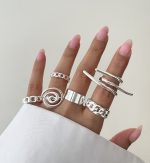 پک انگشتر کد0334 آب نقره