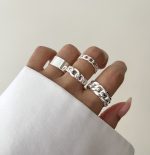 پک انگشتر کد0334 آب نقره - Image 4