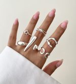 پک انگشتر کد0346 آب نقره