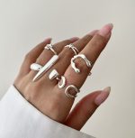 پک انگشتر کد0346 آب نقره - Image 2