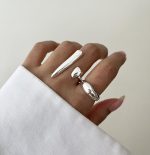 پک انگشتر کد0346 آب نقره - Image 3