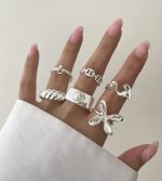 پک انگشتر کد0358 آب نقره