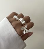 پک انگشتر کد0358 آب نقره - Image 3