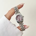 ساعت رولکس زنانه صفحه جگری صدفی