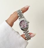 ساعت رولکس زنانه صفحه جگری صدفی