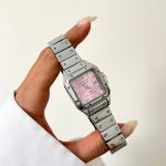 ساعت کارتیر زنانه سانتوز صفحه صورتی