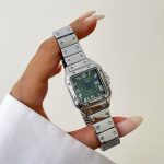 ساعت کارتیر زنانه سانتوز صفحه سبز