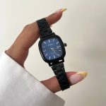 ساعت کاسیو old money مشکی صفحه سورمه ای