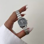 ساعت کاسیو صفحه مشکی بند کرکره ای