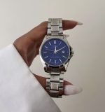 ساعت کاسیو قطر 30mm صفحه سورمه ای بند سیلور - Image 4