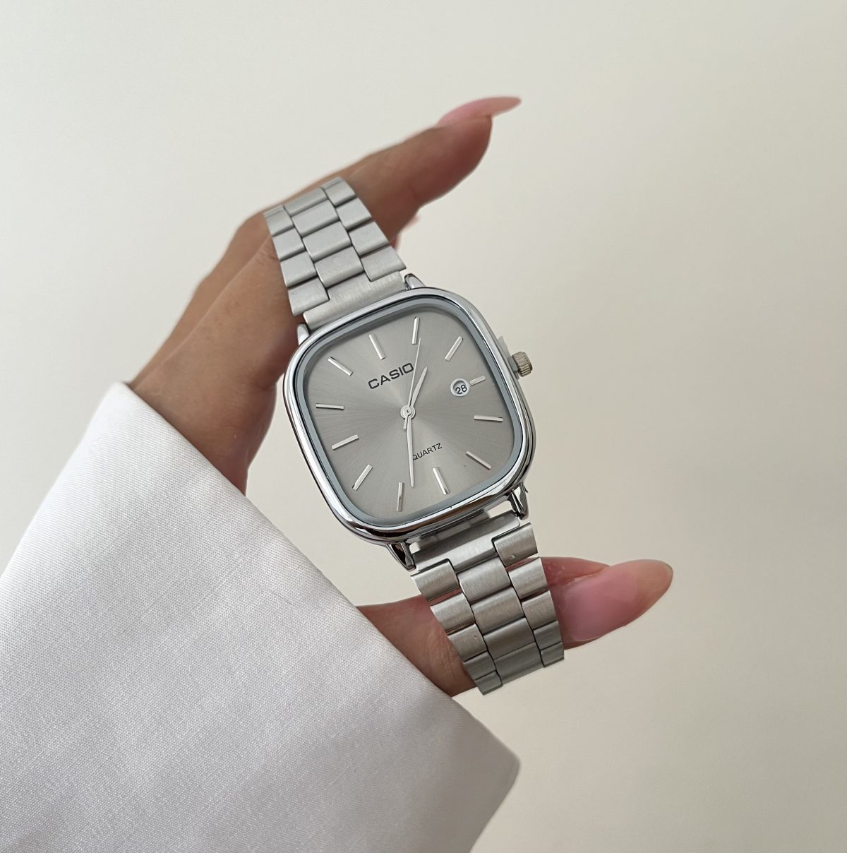 ساعت کاسیو سایز بزرگ old money صفحه طوسی - Image 1