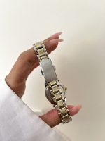 ساعت کاسیو زنانه تقویم دار صفحه سفید بند سیلور طلایی - Image 5