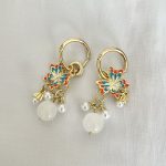گوشواره پروانه رنگی کد0828