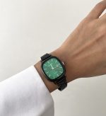 ساعت کاسیو old money صفحه سبز بند مشکی - Image 4