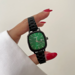 ساعت کاسیو old money صفحه سبز بند مشکی - Image 2