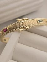 دستبند جواهری مولتی کالر با قفل جواهری - Image 3