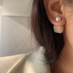 گوشواره مروارید مکعبی کد0832 - Image 3