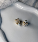 گوشواره مروارید مکعبی کد0832 - Image 2