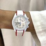 ساعت مچی امگا سواچ Omega Swatch Mission To The Moon طرح اسنوپی بدنه سرامیکی