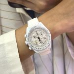 ساعت مچی امگا سواچ Omega Swatch Mission To The Moon طرح اسنوپی بدنه سرامیکی