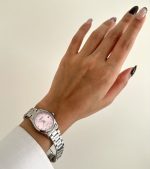 ساعت کاسیو زنانه اندیس نگین دار صفحه صورتی - Image 3
