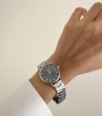 ساعت DW بند حصیری صفحه مشکی - Image 3