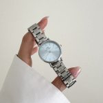 ساعت DW بند حصیری صفحه آبی