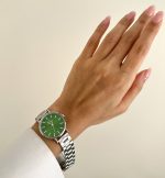 ساعت DW بند حصیری صفحه سبز - Image 2