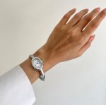 ساعت کارتیه بنگلی کپی صفحه سفید نقره ای - Image 3