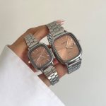 ساعت کاسیو old money صفحه رزگلد بند سیلو