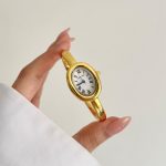 ساعت کارتیه بنگلی کپی صفحه سفید طلایی