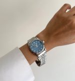 ساعت رولکس صفحه سورمه ای بند سیلور - Image 4