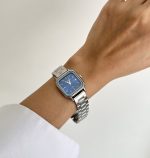 ساعت کاسیو صفحه مربع بند حصیری - Image 8