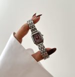 ساعت کارتیه کپی بند حصیری - Image 2